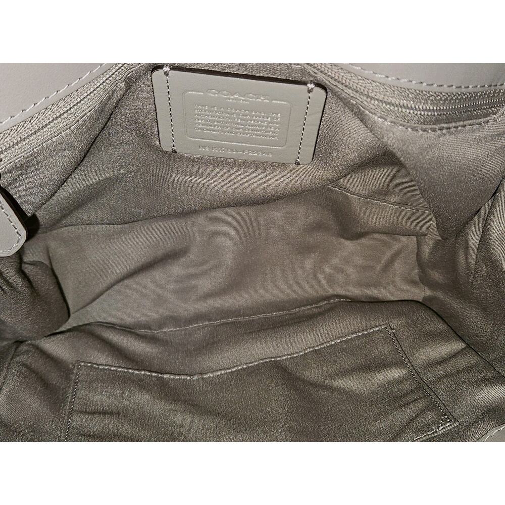 COACH Faye F22348 Taupe Mixed Leather Suede Handbag 10x8x4 *read - Picture 15 of 16